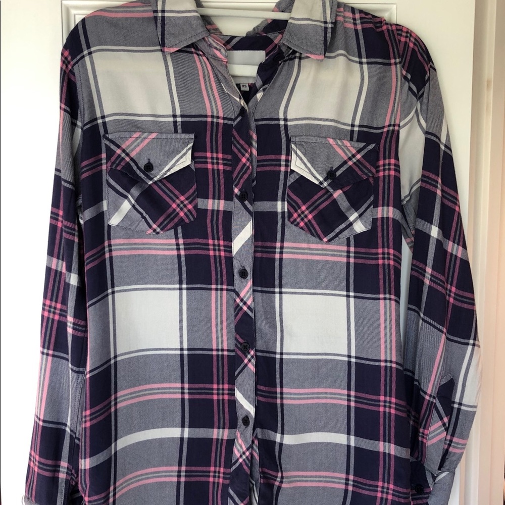 Anthropologie Plaid Shirt XS NEVER WORN!